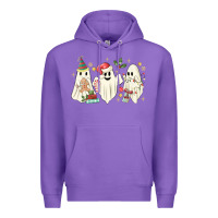Purple Christmas ghosts Premium Hoodie - MaliasSmallBusiness