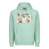 Seafoam Christmas ghosts Premium Hoodie - MaliasSmallBusiness