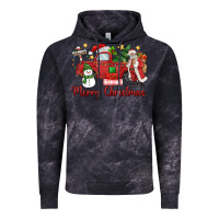 Cloud Black merry christmas truck Vintage Hoodie - MaliasSmallBusiness