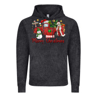 Vintage Black merry christmas truck Vintage Hoodie - MaliasSmallBusiness