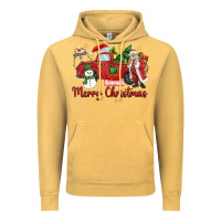 Vintage Mustard merry christmas truck Vintage Hoodie - MaliasSmallBusiness