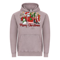 Vintage Zinc merry christmas truck Vintage Hoodie - MaliasSmallBusiness