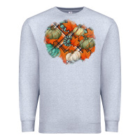 Heather Grey fall autumn patches Premium Sweatshirt - Jasminsmagicworld