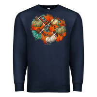 Navy fall autumn patches Premium Sweatshirt - Jasminsmagicworld