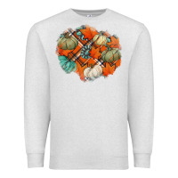 Oatmeal Heather fall autumn patches Premium Sweatshirt - Jasminsmagicworld