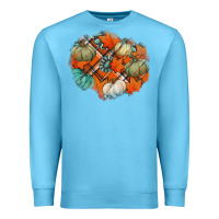 Ocean Blue fall autumn patches Premium Sweatshirt - Jasminsmagicworld