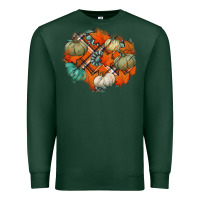 Sports Green fall autumn patches Premium Sweatshirt - Jasminsmagicworld