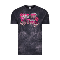 Cloud Black pink its my birthday Vintage Tee - Zillion Design Studio