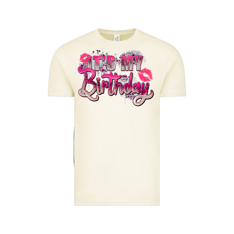 Pink Its My Birthday Vintage Tee by Zillion Design Studio | Teevron