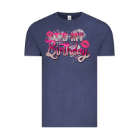 Vintage Denim pink its my birthday Vintage Tee - Zillion Design Studio