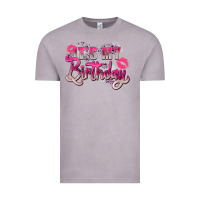 Vintage Zinc pink its my birthday Vintage Tee - Zillion Design Studio