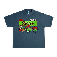 Midnight Navy soccer granny with leopard Urban Heavy Tee - Zillion Design Studio