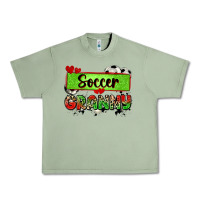 Oil Green soccer granny with leopard Urban Heavy Tee - Zillion Design Studio