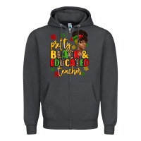 Smoke pretty black and educated teacher Zipper Hoodie - Artiststas