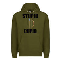 Army Green Stupid Cupid Premium Hoodie - Bettercallsaul