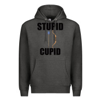 Charcoal Heather Stupid Cupid Premium Hoodie - Bettercallsaul