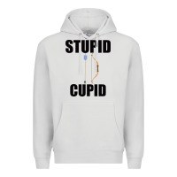 Dove Grey Stupid Cupid Premium Hoodie - Bettercallsaul