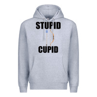 Heather Grey Stupid Cupid Premium Hoodie - Bettercallsaul