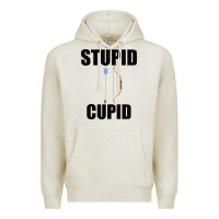 Oatmeal Heather Stupid Cupid Premium Hoodie - Bettercallsaul