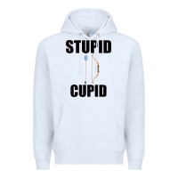White Stupid Cupid Premium Hoodie - Bettercallsaul