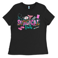 Black surgical tech Ladies Tee - AdoDesignShop
