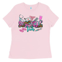 Bubblegum Pink surgical tech Ladies Tee - AdoDesignShop