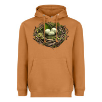 Meerkat Bird Nest With Eggs Heavyweight Hoodie - LillyAllenDesigns