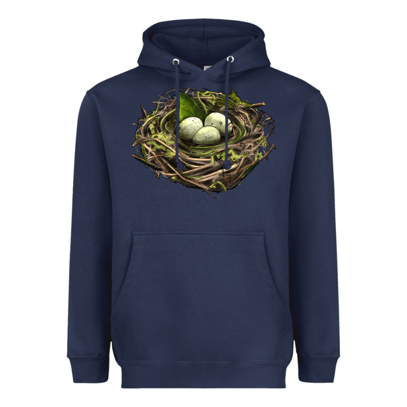 Bird Nest With Eggs Heavyweight Hoodie by LillyAllenDesigns | Teevron