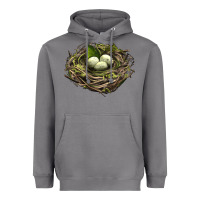 Storm Bird Nest With Eggs Heavyweight Hoodie - LillyAllenDesigns