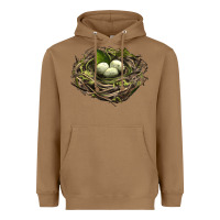 Toasted Coconut Bird Nest With Eggs Heavyweight Hoodie - LillyAllenDesigns