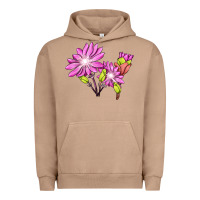 Pigment Burro Bitterroot Flower Illustrations Urban Hoodie - LillyAllenDesigns