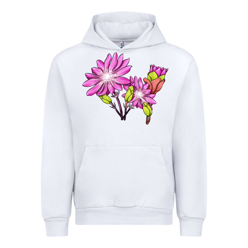 Bitterroot Flower Illustrations Urban Hoodie by LillyAllenDesigns | Teevron