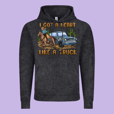 Vintage Hoodie i got a heart like a truck
