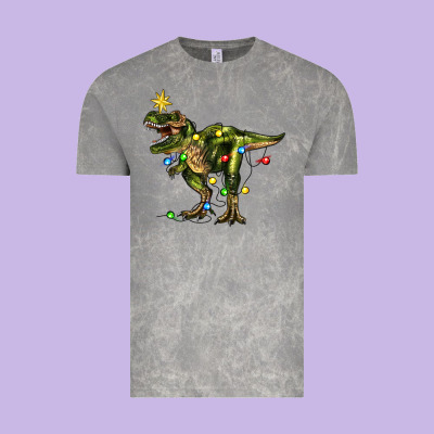 Vintage Tee tree rex christmas