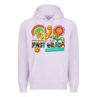 Lilac hello first grade Premium Hoodie - NancyCooperArtShop