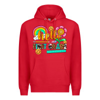 Red hello first grade Premium Hoodie - NancyCooperArtShop
