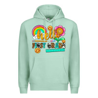 Seafoam hello first grade Premium Hoodie - NancyCooperArtShop
