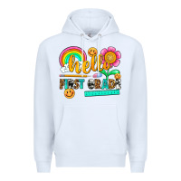 White hello first grade Premium Hoodie - NancyCooperArtShop