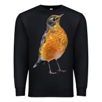 Black American Robin Bird Premium Sweatshirt - LillyAllenDesigns