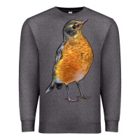 Charcoal Heather American Robin Bird Premium Sweatshirt - LillyAllenDesigns