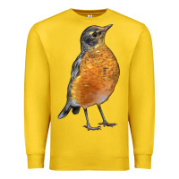 Lemon American Robin Bird Premium Sweatshirt - LillyAllenDesigns