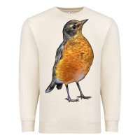 Sandshell American Robin Bird Premium Sweatshirt - LillyAllenDesigns