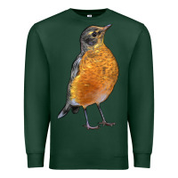 Sports Green American Robin Bird Premium Sweatshirt - LillyAllenDesigns