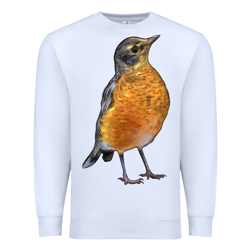 American Robin Bird Premium Sweatshirt by LillyAllenDesigns | Teevron
