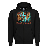 Black rt respiratory therapist Zipper Hoodie - JahusDesignShop