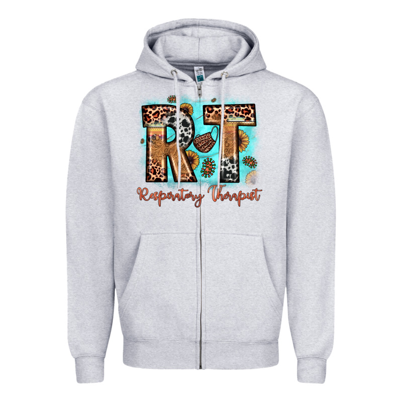 Rt Respiratory Therapist Zipper Hoodie by JahusDesignShop | Teevron