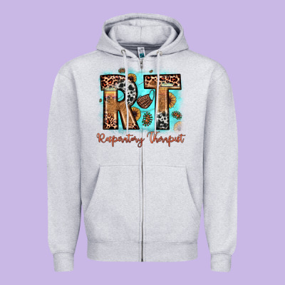 Rt Respiratory Therapist Zipper Hoodie Designed By Jahusdesignshop