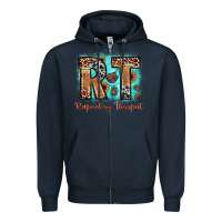 Navy rt respiratory therapist Zipper Hoodie - JahusDesignShop