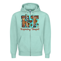 Seafoam rt respiratory therapist Zipper Hoodie - JahusDesignShop