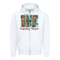 White rt respiratory therapist Zipper Hoodie - JahusDesignShop
